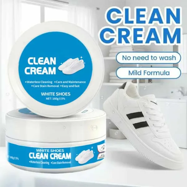 Krema za čišćenje bijelih cipela bez pranja